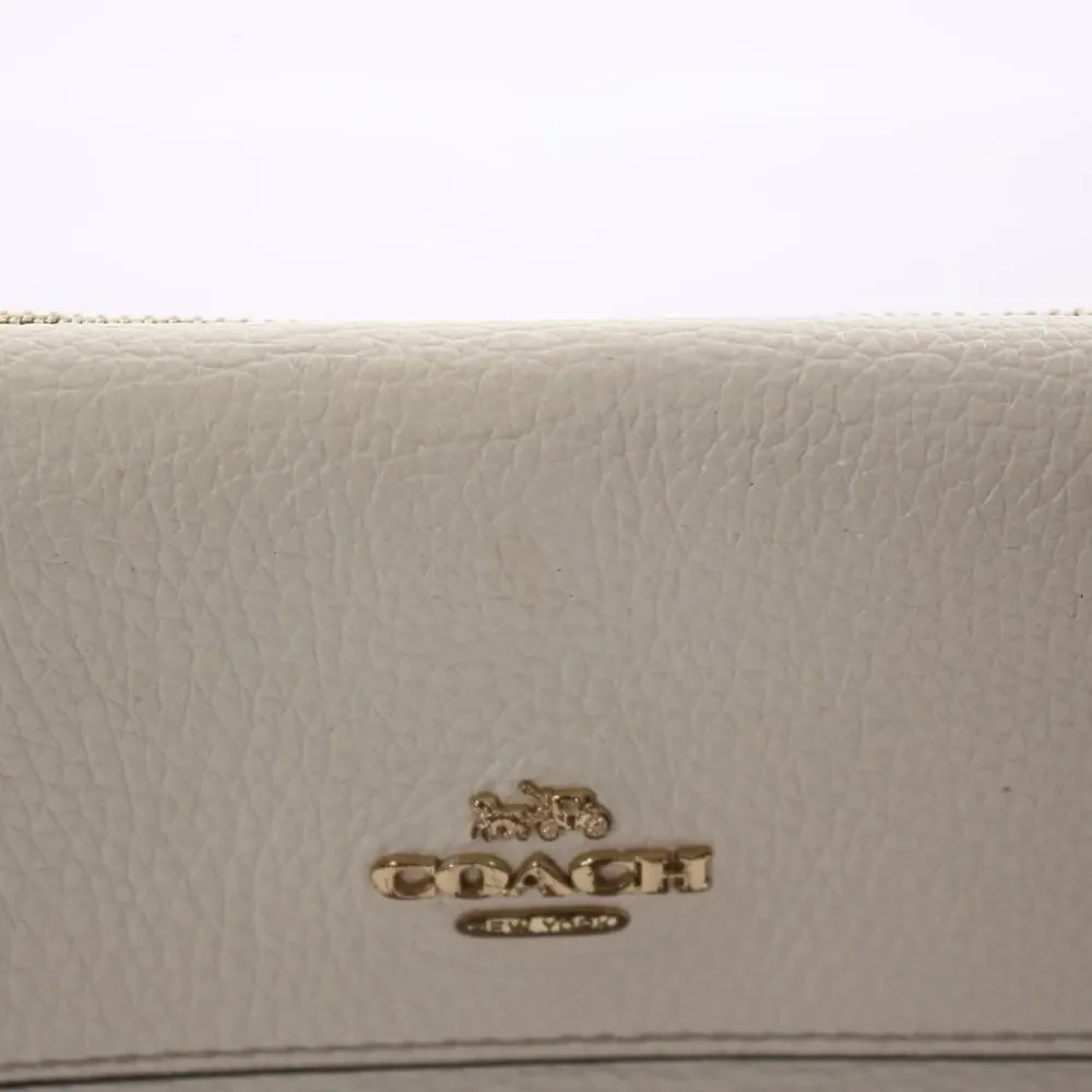 Coach Leather Foldover Wristlet